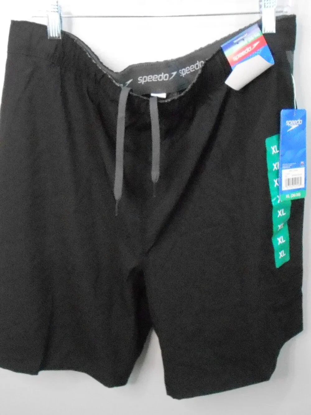 Men's Speedo Comfort Liner Techvolley Black UPF50 Swim Shorts Size-XL(36/38) NWT